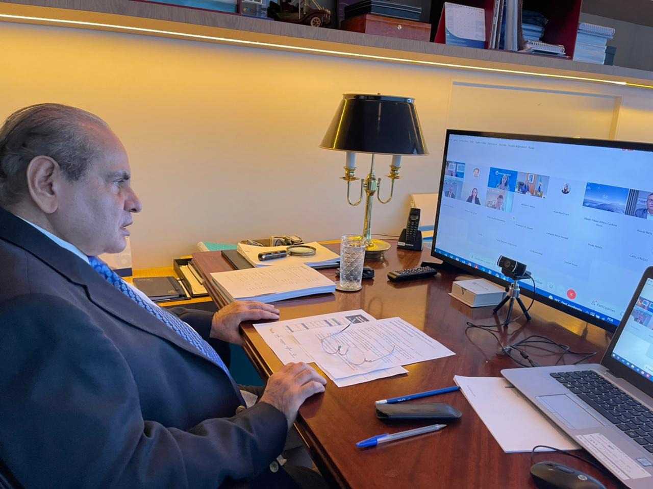 Presidente Tadros participou por vídeo conferência