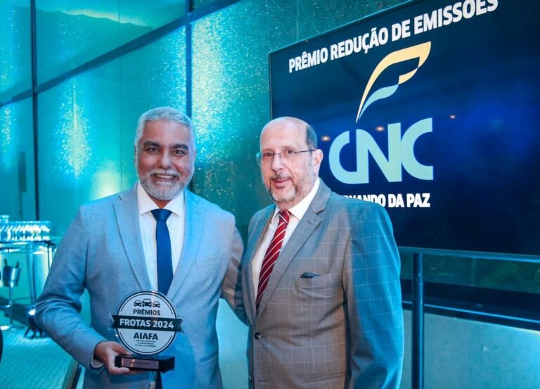 CNC recebe Prêmio Frotas 2024 em reconhecimento ao compromisso com sustentabilidade