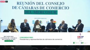 Presidente Tadros defende integração sul-americana e destaca momento histórico do Mercosul durante reunião de câmaras de comércio no Paraguai