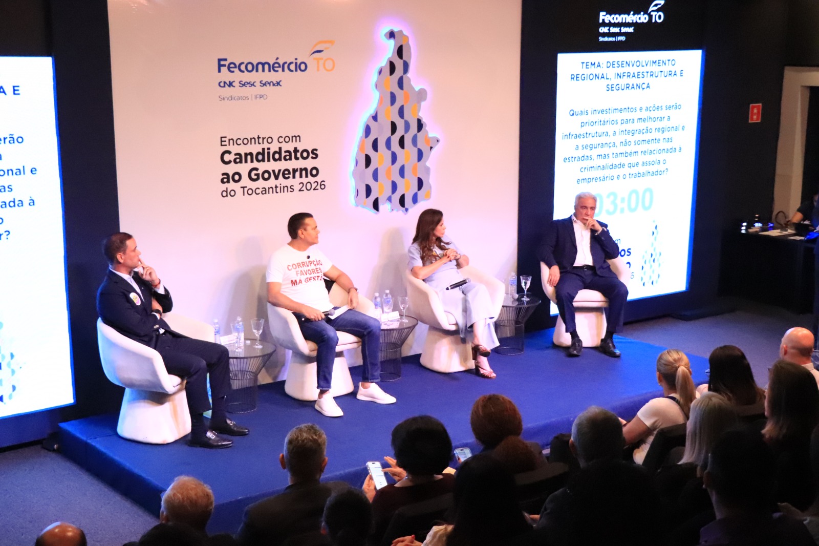 CNC participa de diálogo promovido pela Fecomércio-TO com candidatos ao governo do Estado