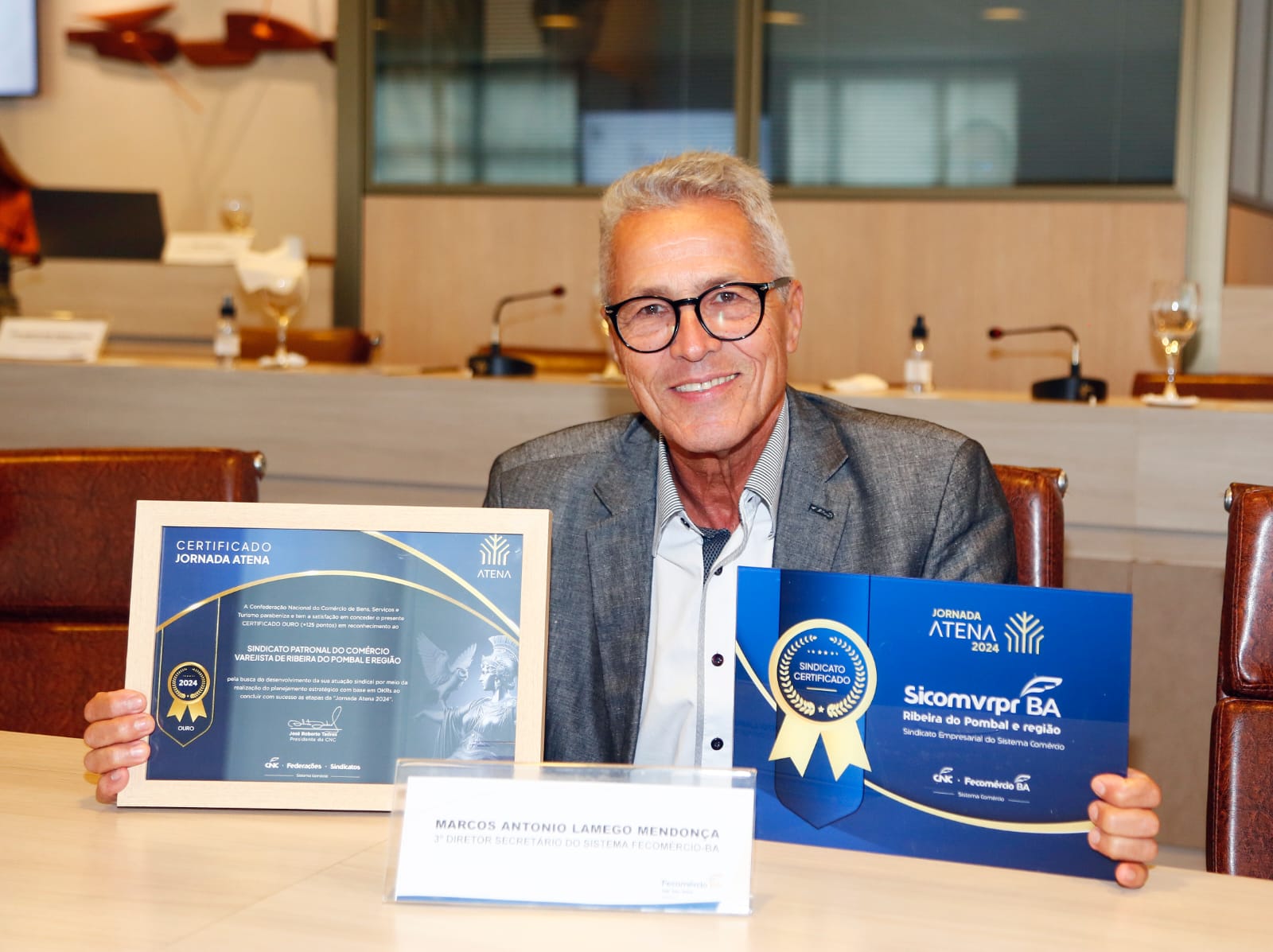 Sindicato de Ribeira do Pombal recebe Selo Case de Sucesso 2024 da CNC por parceria inovadora com a JUCEB