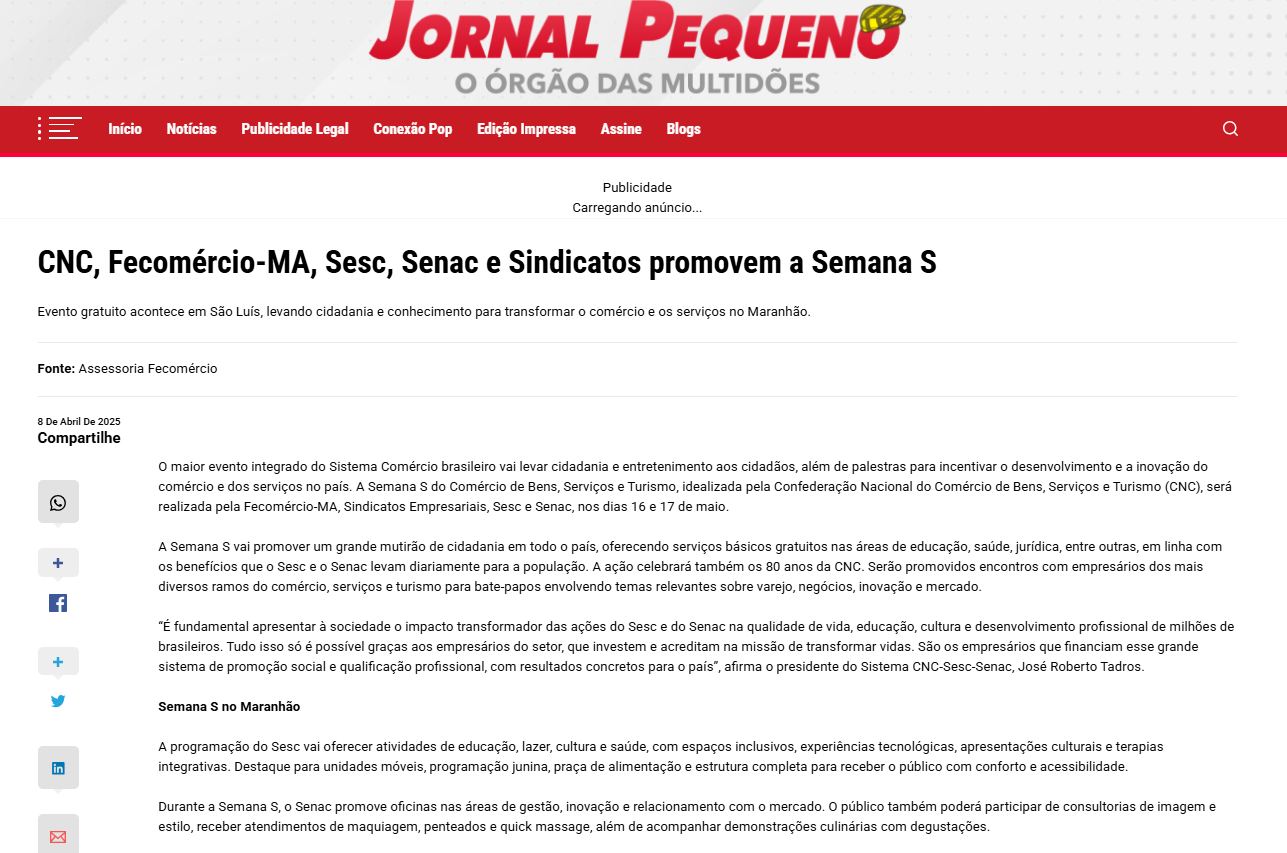 Jornal Pequeno Online