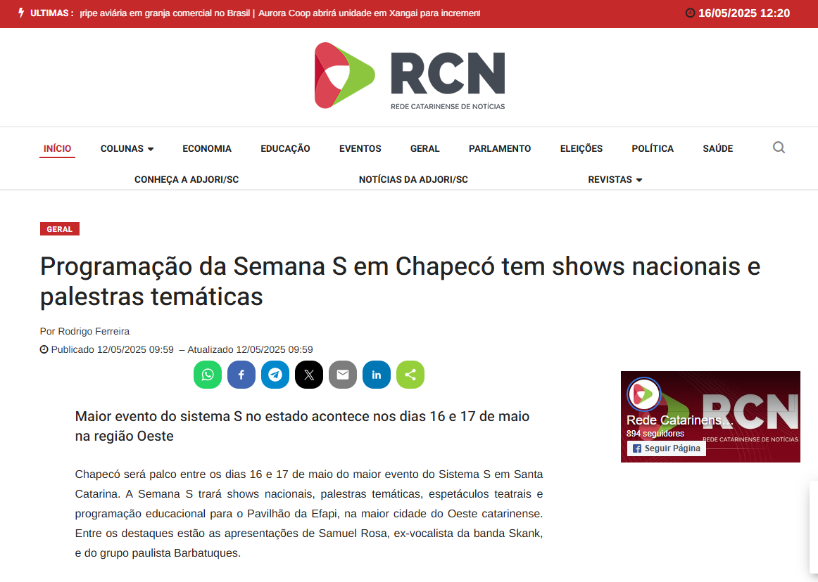Rede Catarinense de Notícias RCN 